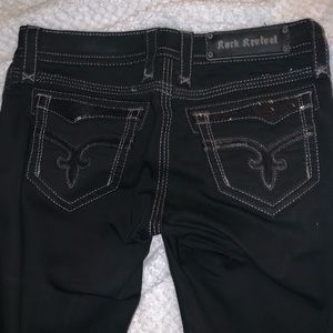Stretchy black rock revival pants SOLD ‼️